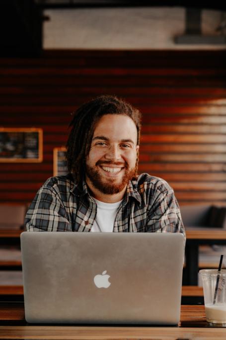 Man with laptop