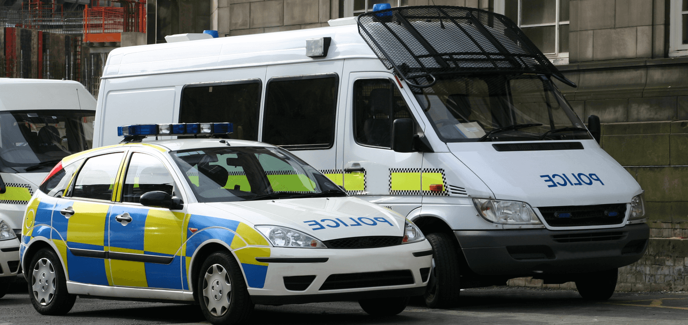 Police vehicles banner