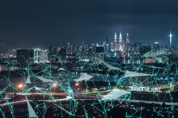 Morden city and intelligent communication network of things ,wireless connection technologies for business