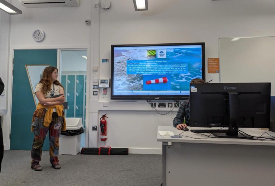 Global Spot API - Students presenting work using the Global Spot API during a work experience collaboration with CACI